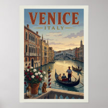 Venetië Italië Reisposter