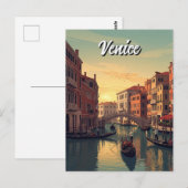Venetië Italië Reissouvenir Briefkaart (Voorkant / Achterkant)