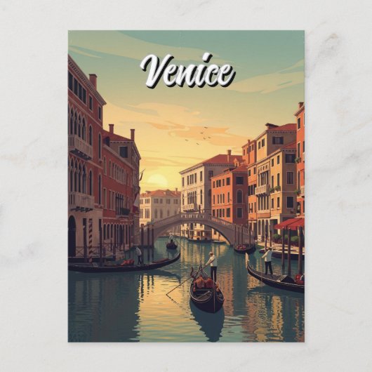 Venetië Italië Reissouvenir Briefkaart (Voorkant)