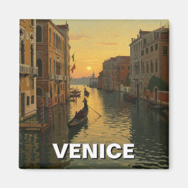 Venetië Italië Reizen Souvenir Schilderij Magneet