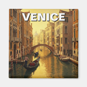 Venetië Italië Reizen Souvenir Schilderij Magneet