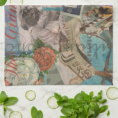 Venetië Italië Reizen Vintage  Kleurrijke Kunst Theedoek (Gevouwen)