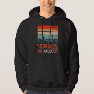 Venetië Italië Retro Sunset Skyline Venezia Hoodie