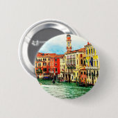 Venetië - Italië Ronde Button 5,7 Cm (Voorkant /achterkant)