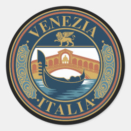 Venetië Italië Ronde Sticker