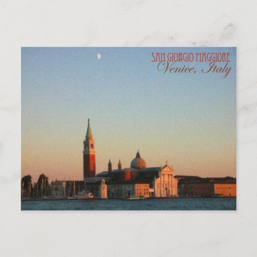 Venetië, Italië: San Giorgio Maggiore - Briefkaart (Voorkant)