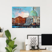 Venetië, Italië - San Simeone Piccolo Poster (Thuiskantoor)