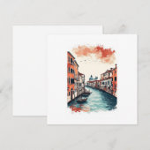 Venetië, Italië Save The Date (Voorkant / Achterkant)