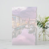 Venetië, Italië Schilderachtig kanaal en Venetiaan Briefpapier (Staand voorkant)