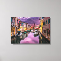 Venetië, Italië Schilderachtig kanaal en Venetiaan