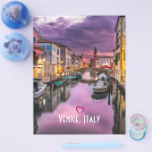 Venetië, Italië Schilderachtig kanaal en Venetiaan Flyer (Enkel)