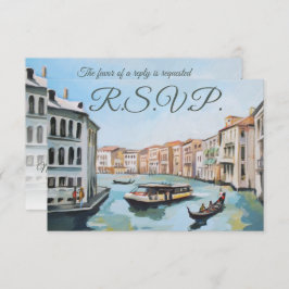 Venetië, Italië Schilderen RSVP Card