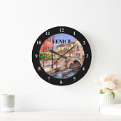 Venetië Italië - Schilderen van pen en was Waterve Grote Klok (Huis)