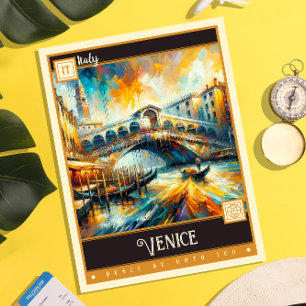 Venetië, Italië schilderij Briefkaart