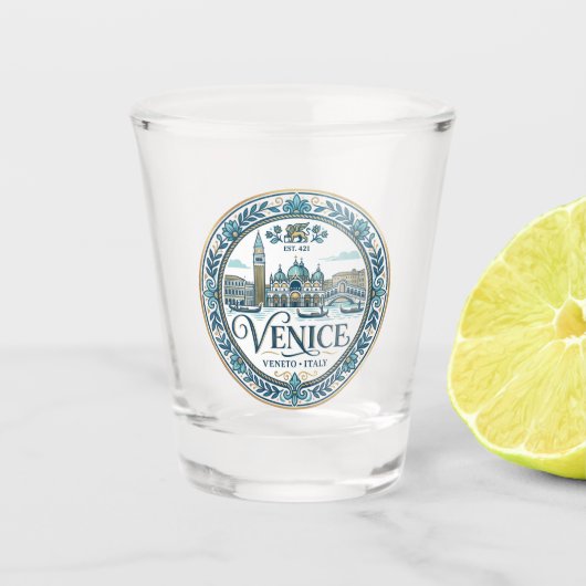 Venetië Italië Shot Glas (Voorkant)
