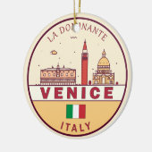 Venetië Italië Skyline Embleem Keramisch Ornament (Links)