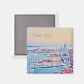 Venetië, Italië Sunset Schilderachtig Uitzicht Mag Magneet (Voorkant / Achterkant)