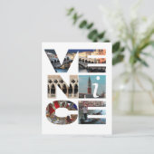 Venetië Italië - Traject Venezia Italia Wall Decal Briefkaart (Staand voorkant)