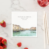 Venetië Italië Trouwpapier Cocktail servet (Insitu)