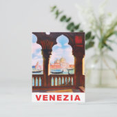 Venetië, Italië Uitzicht uit het terras Briefkaart (Staand voorkant)