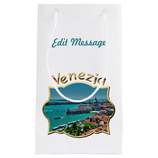 Venetië, Italië - Uitzicht vanuit de lucht Klein Cadeauzakje (Voorkant)