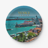 Venetië, Italië - Uitzicht vanuit de lucht Papieren Bordje (Voorkant)