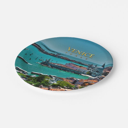 Venetië, Italië - Uitzicht vanuit de lucht Papieren Bordje (Gekanteld)