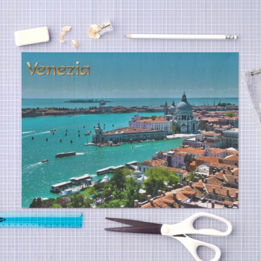 Venetië, Italië - Uitzicht vanuit de lucht Tissuepapier (Craft)