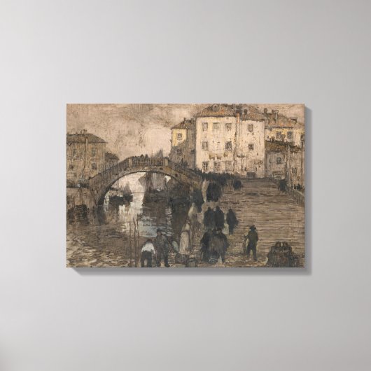 Venetië, Italië ( Venetiaans landschap) Canvas Afdruk (Voorkant)