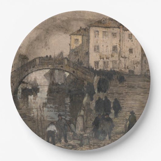 Venetië, Italië ( Venetiaans landschap) Papieren Bordje (Voorkant)