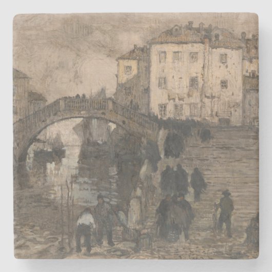 Venetië, Italië ( Venetiaans landschap) Stenen Onderzetter (Voorkant)