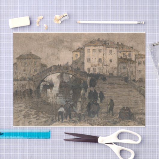 Venetië, Italië ( Venetiaans landschap) Tissuepapier (Craft)