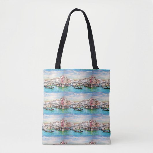 VENETIË ITALIË VENEZIA BRUGGEN TOTE BAG (Voorkant)