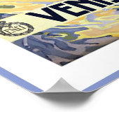 Venetië Italië / Venise et Le Lido Travel Poster (Hoek)