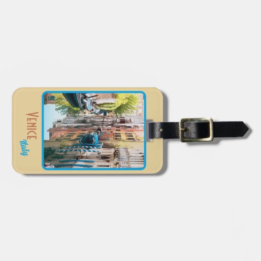 Venetië, Italië Vintage Bagagelabel (Voorkant horizontaal)