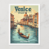 Venetië Italië Vintage Beroemde Reisplaats Briefkaart (Voorkant)