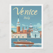 Venetië Italië Vintage Beroemde Reisplaats Briefkaart (Voorkant)
