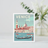 Venetië Italië Vintage Beroemde Reisplaats Briefkaart (Staand voorkant)