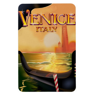 Venetië, Italië vintage reisposter Magneet