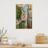 Venetië Italië Vintage Reisposter Print (Keuken)