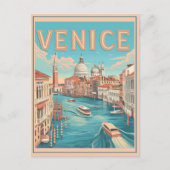 Venetië, Italië Vintage reizen Briefkaart (Voorkant)