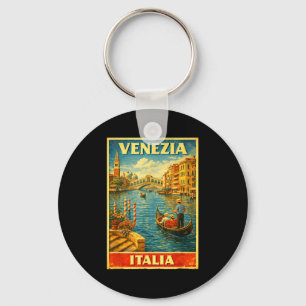 Venetië Italië Vintage Reizen Venetië Sleutelhanger