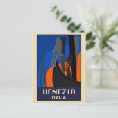 Venetië, Italië Vintage Travel Briefkaart (Staand voorkant)