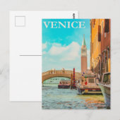 Venetië, Italië Vintage Travel Briefkaart (Voorkant / Achterkant)