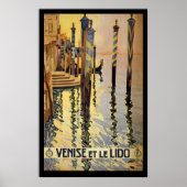 Venetië, Italië Vintage Travel Poster (Voorkant)