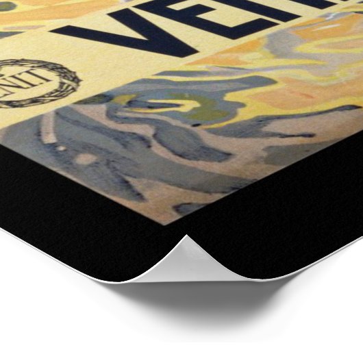 Venetië, Italië Vintage Travel Poster (Hoek)