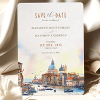 Venetië Italië Waterfront Save the Date