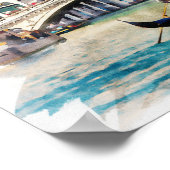 Venetië, Italië - Waterverf Poster (Hoek)