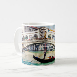 Venetië Italië Waterverf Vintage Travel Souvenir Koffiemok