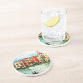 Venetië - Italië Zandsteen Onderzetter (Zijkant)